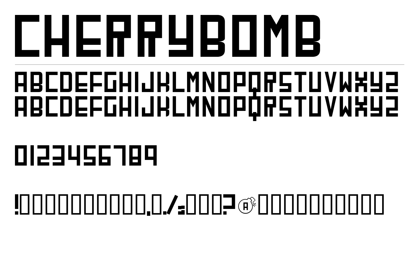 CherryBomb Font preview