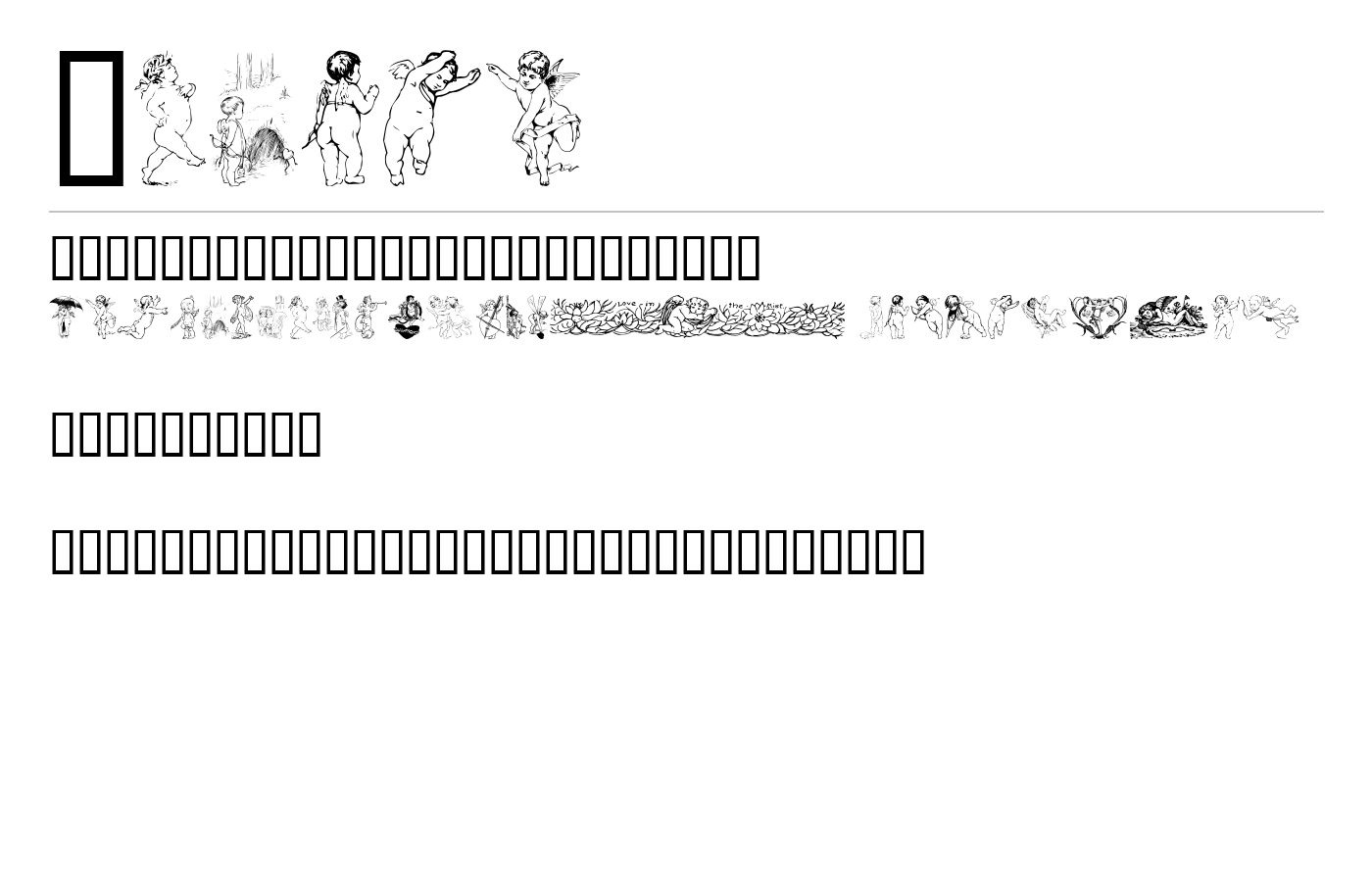 Cherub Font preview