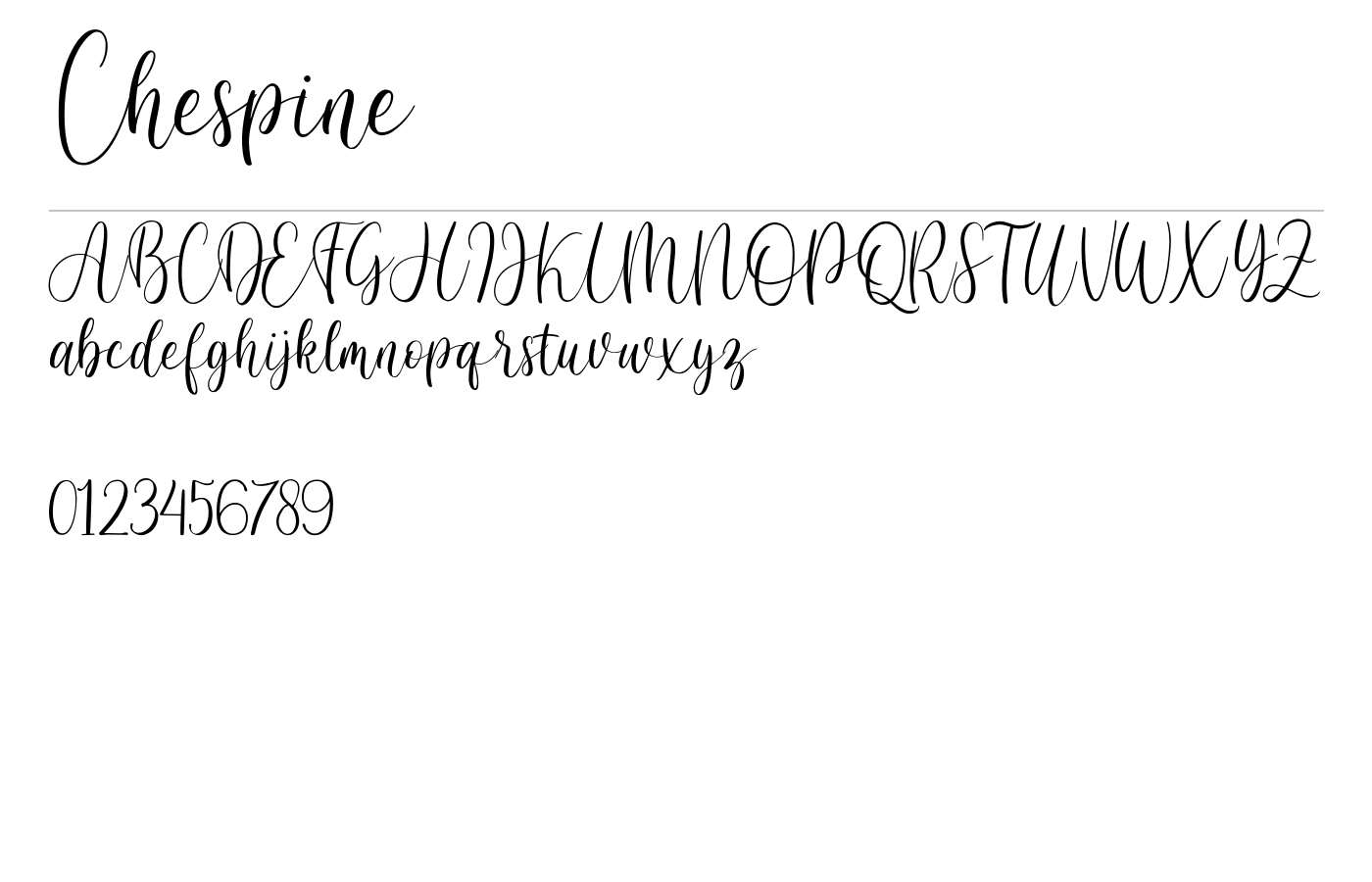 Chespine Font preview
