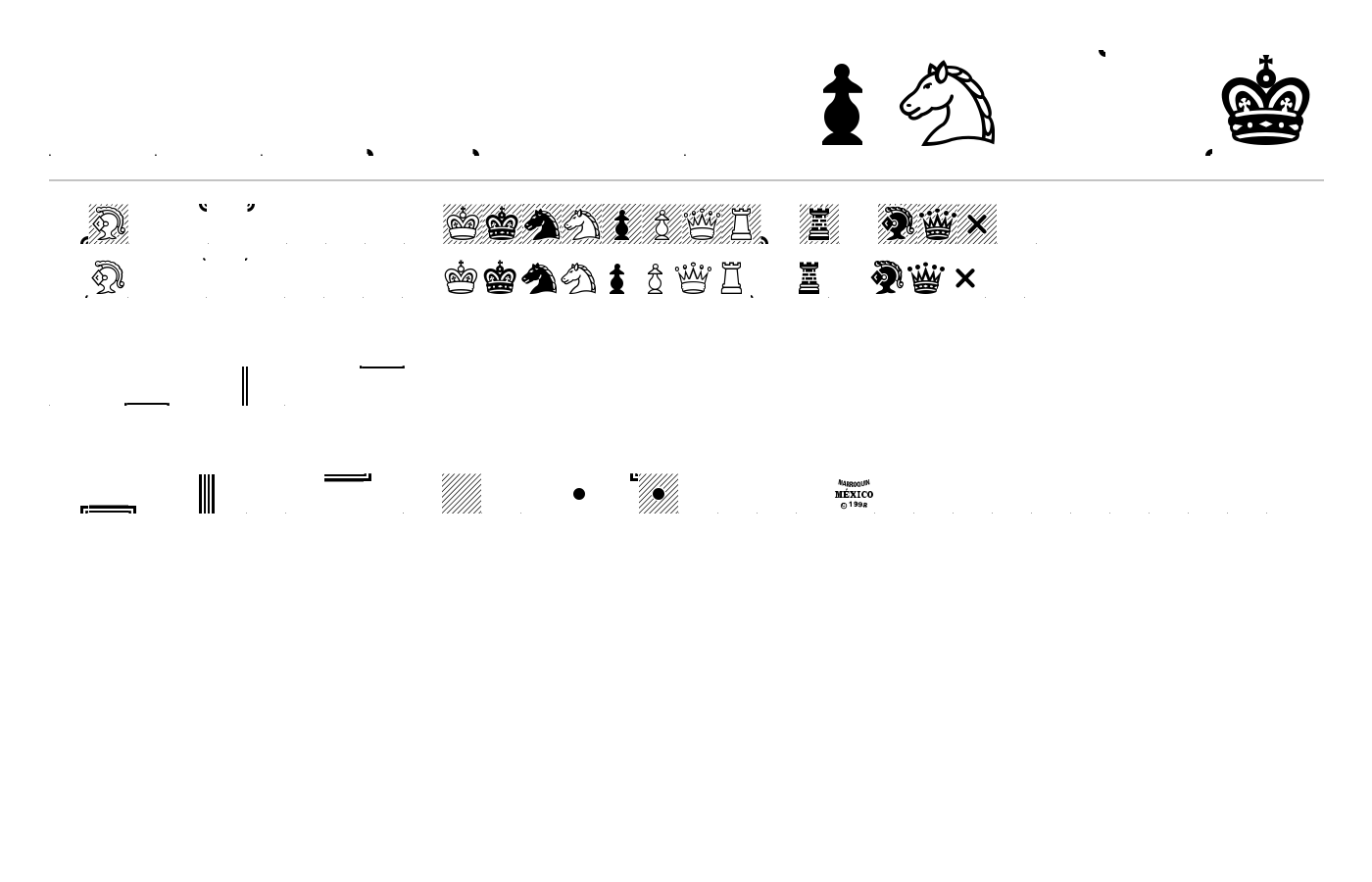 Chess Condal Font preview