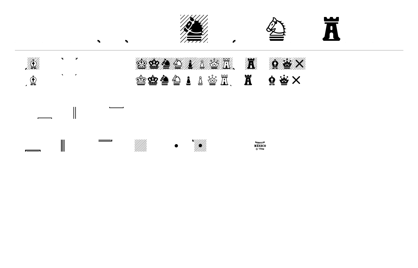 Chess Magnetic Font preview