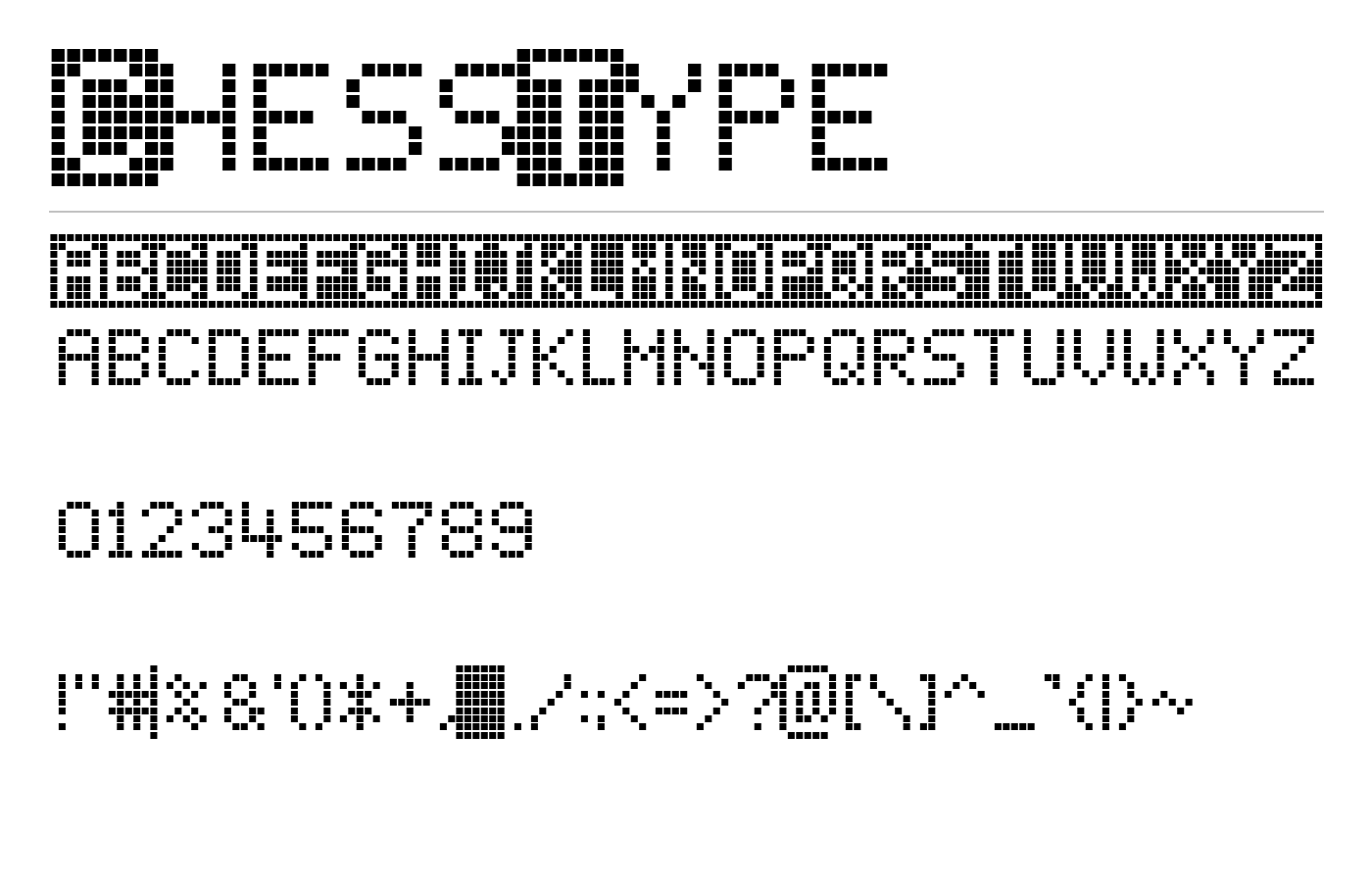ChessType Font preview