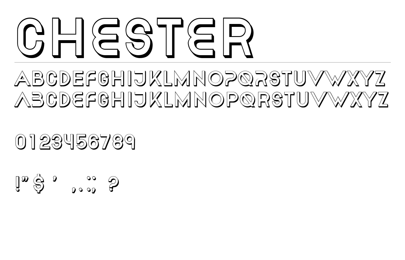 Chester Font preview