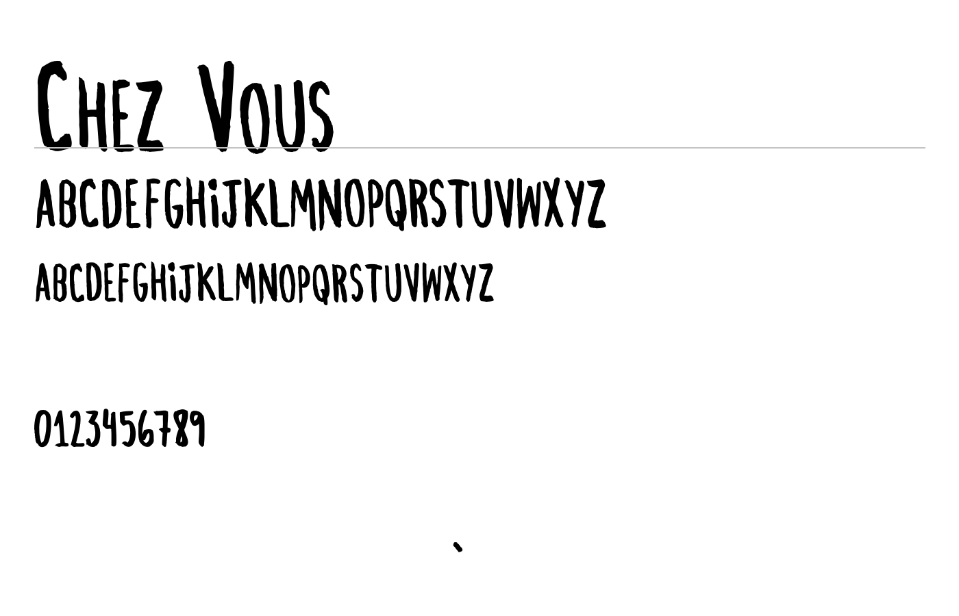 Chez Vous Font preview