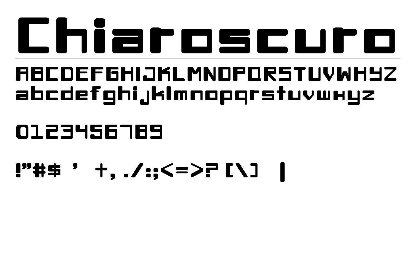 Chiaroscuro Font preview