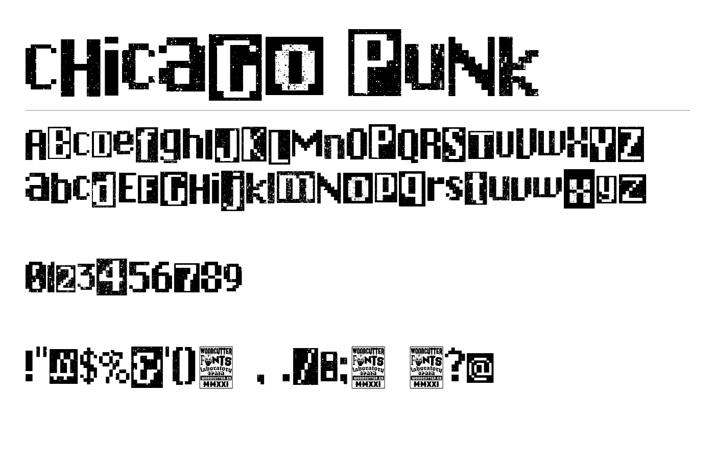 Chicago Punk Font preview
