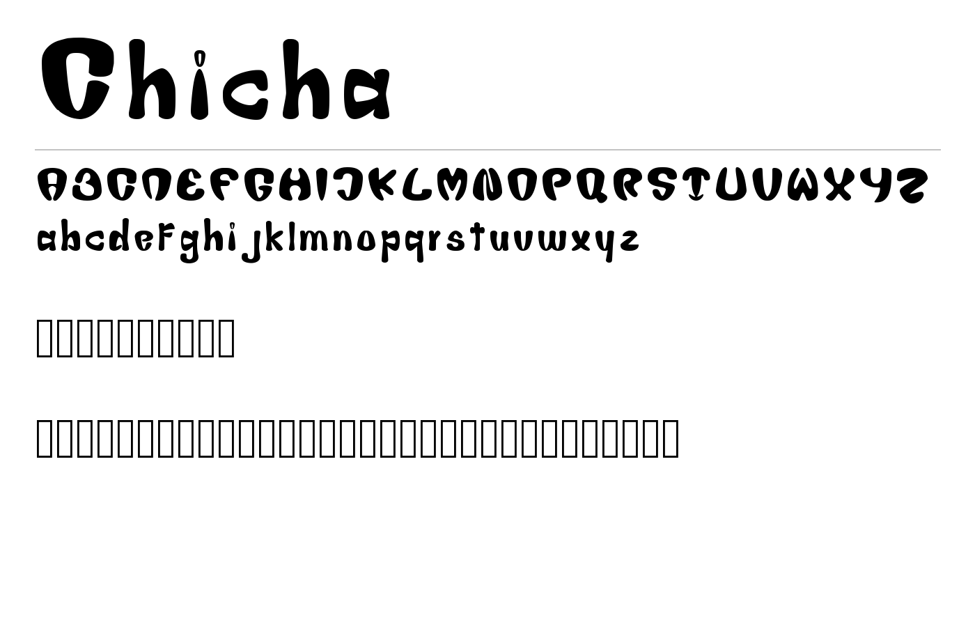 Chicha Font preview