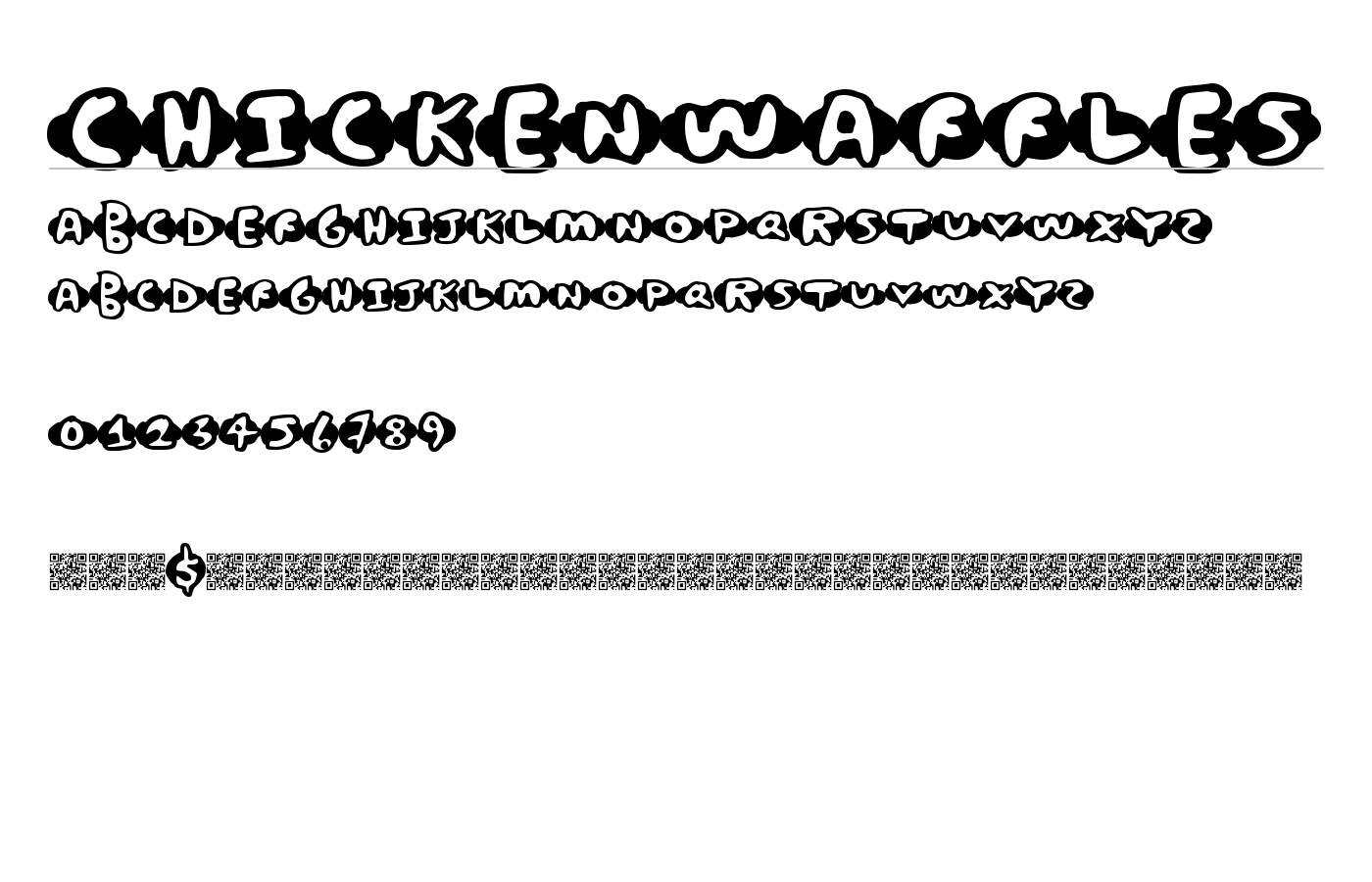 ChickenWaffles Font preview