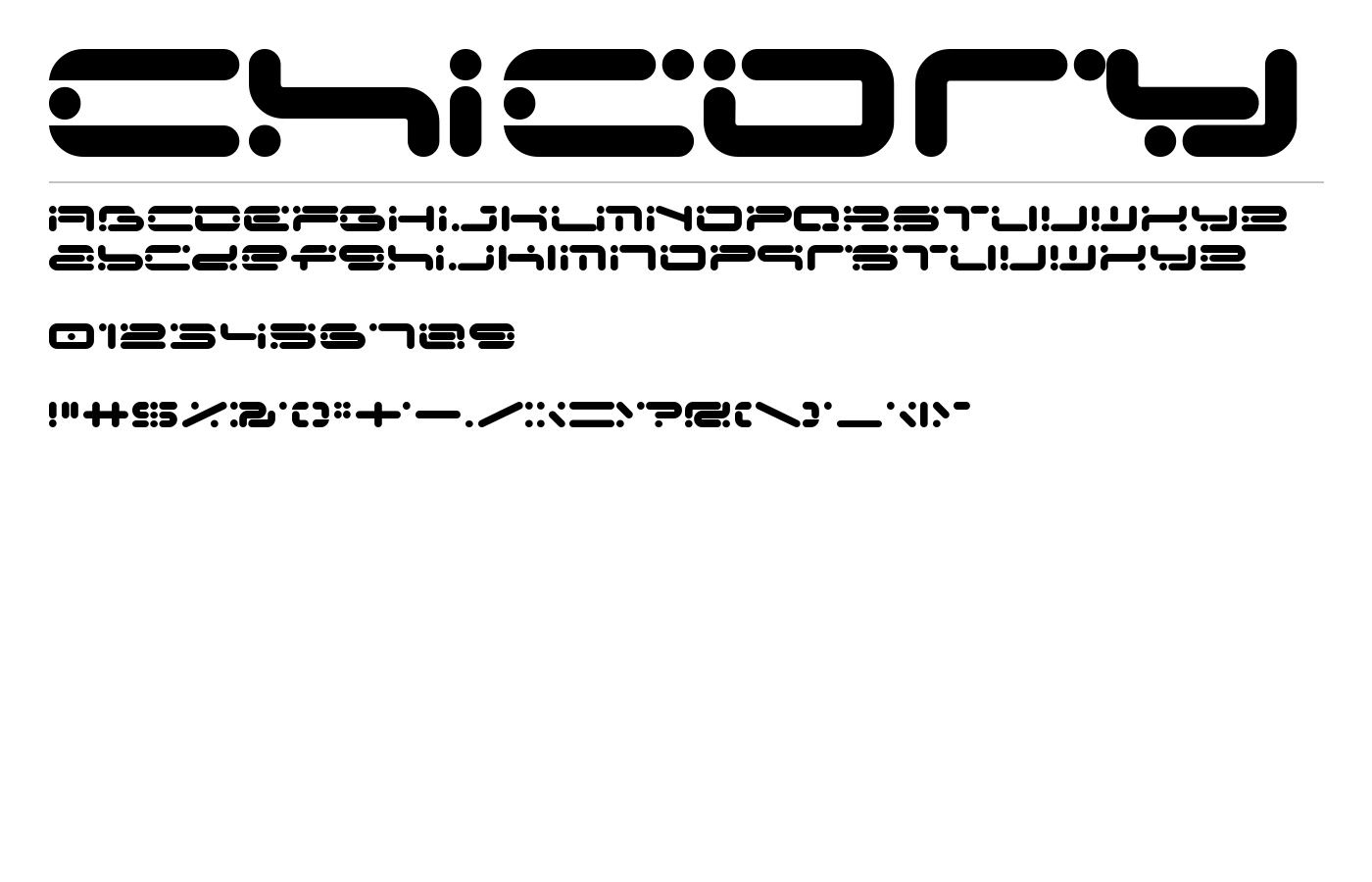 Chicory Font preview