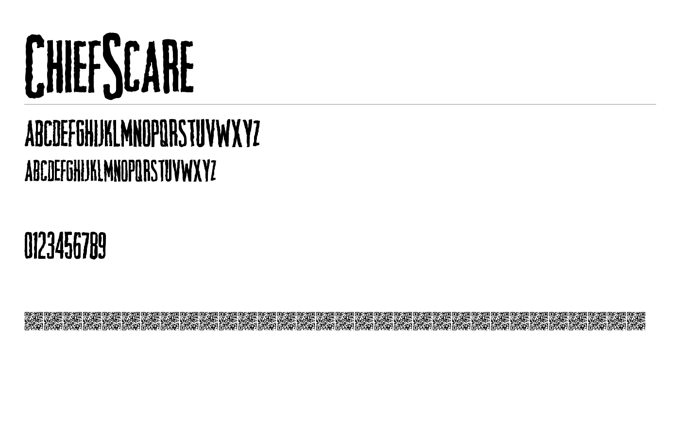 ChiefScare Font preview