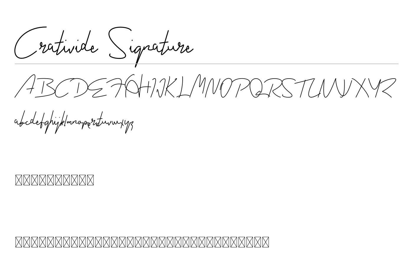 Childish Signature Font preview