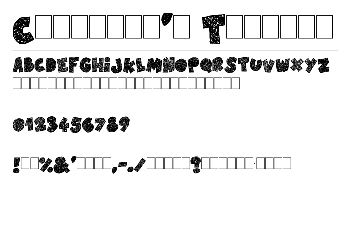 Children's Theater Font preview