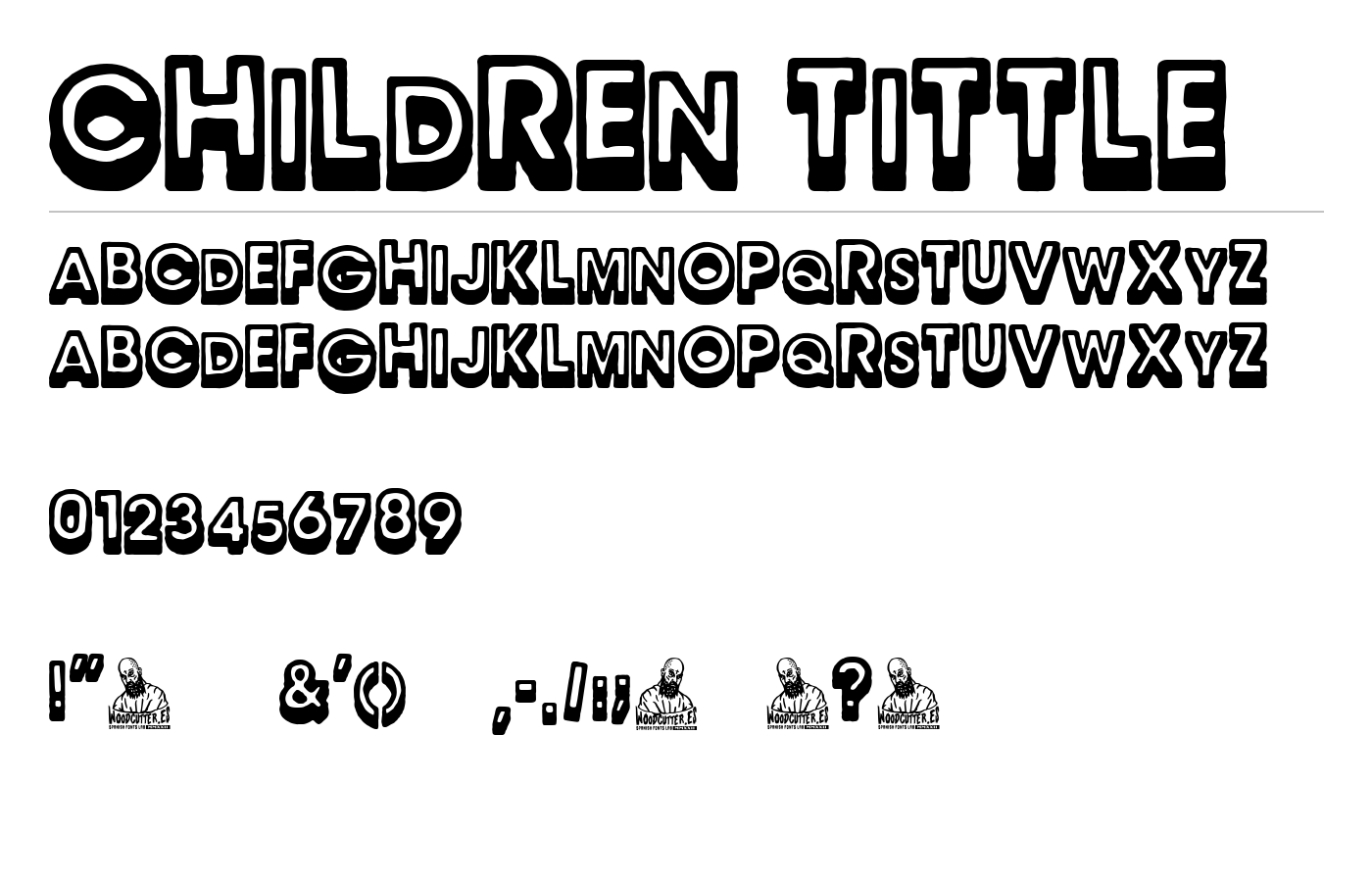 Children Tittle Font preview