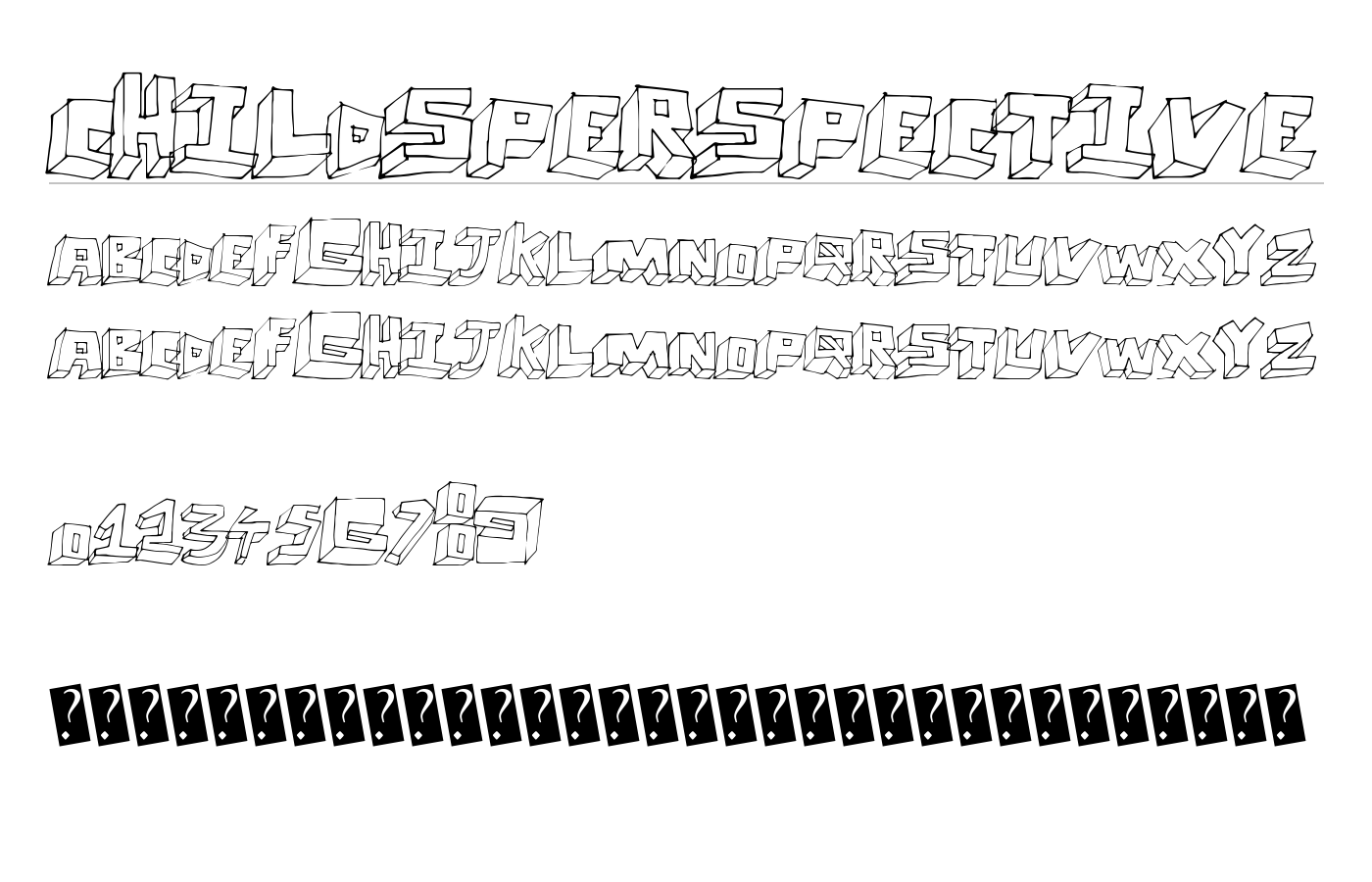 ChildsPerspective Font preview