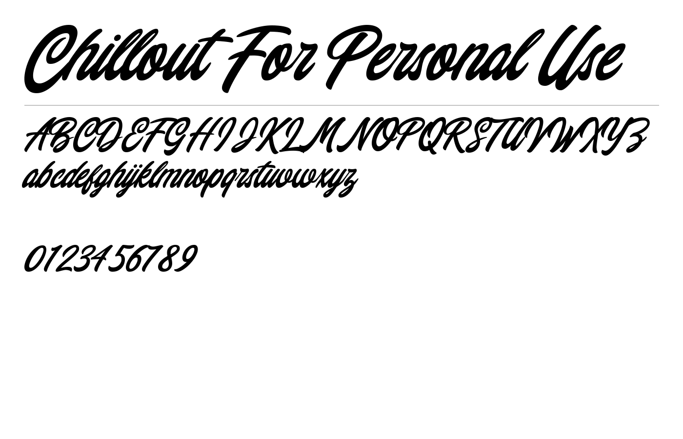Chillout Handlettering Script preview