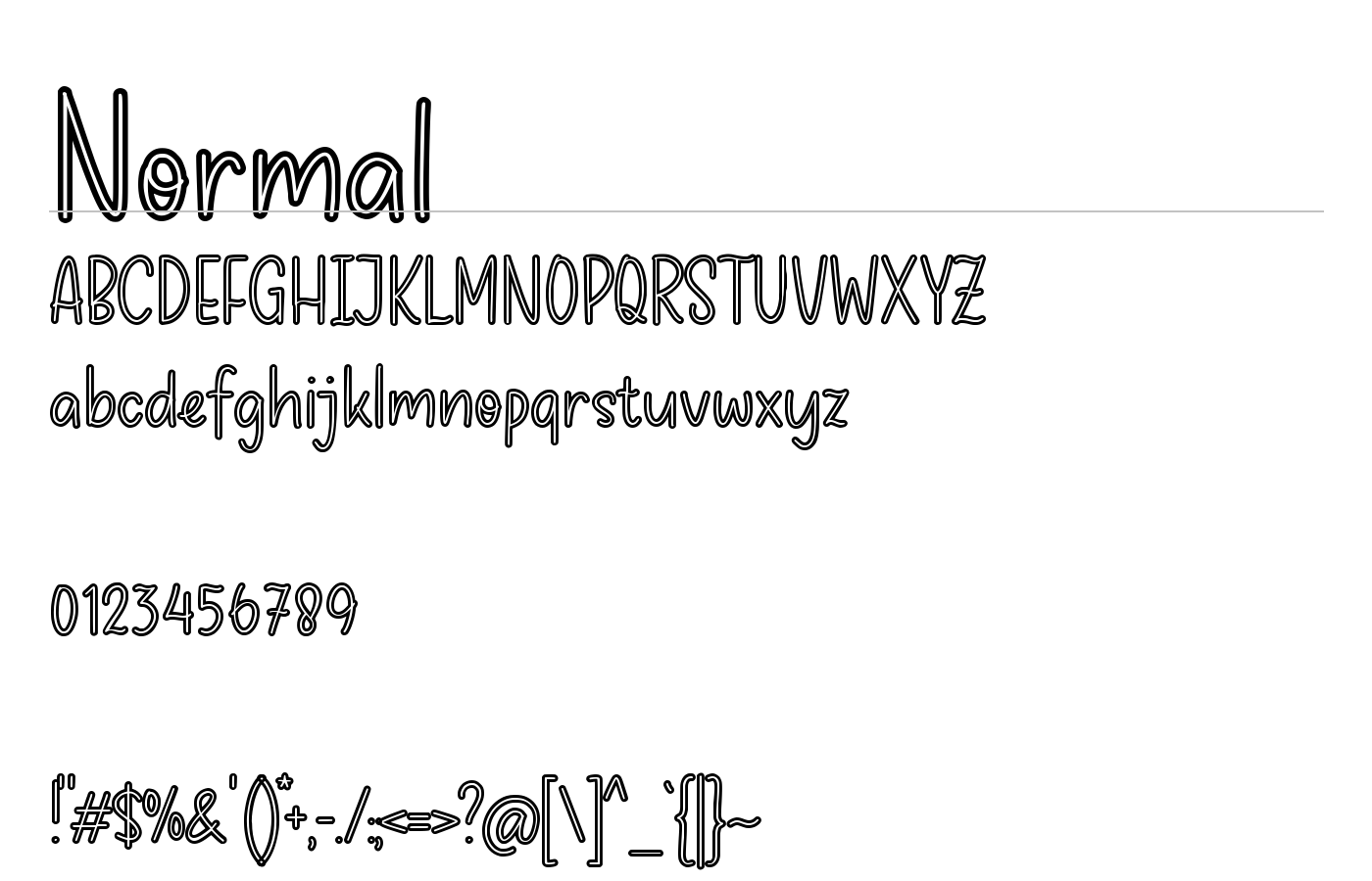 Chocobelly Font preview