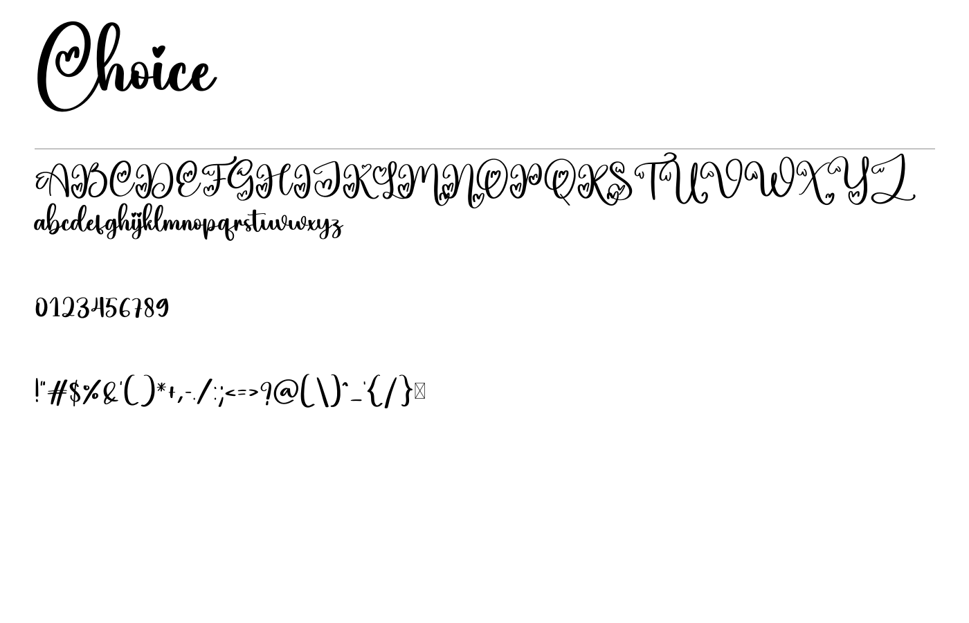 Hi In Font Choice Font Download for Free
