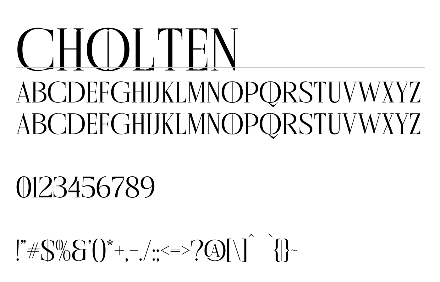 Hi In Font Cholten Font Download for Free