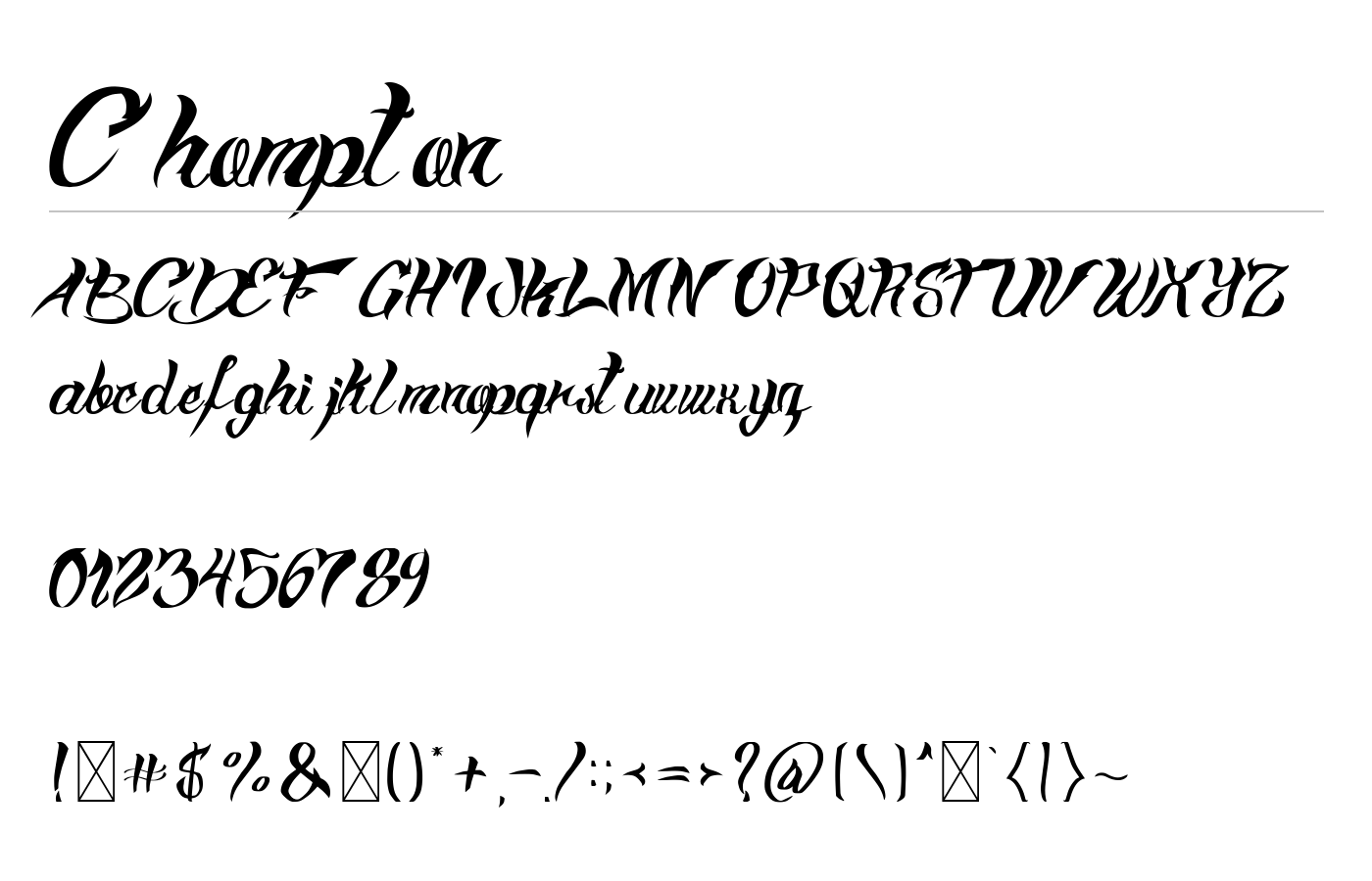 Hi In Font Chompton Font Download for Free