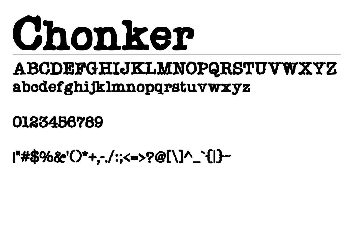 Hi In Font Chonker Font Download for Free