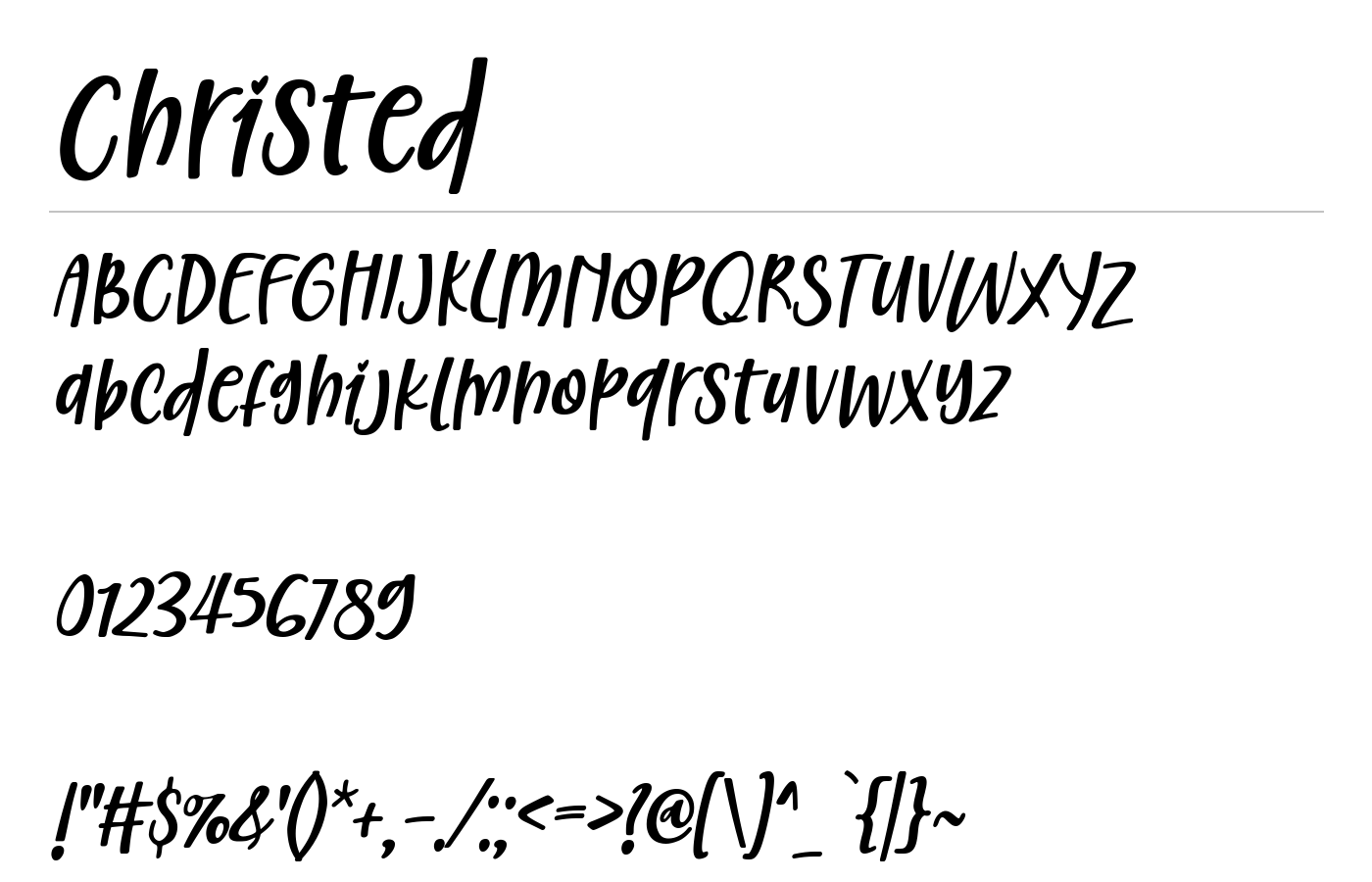 Hi In Font Christed Font Download for Free