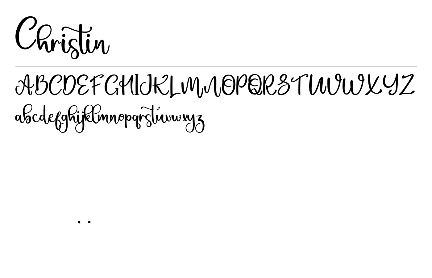 Christin Font preview