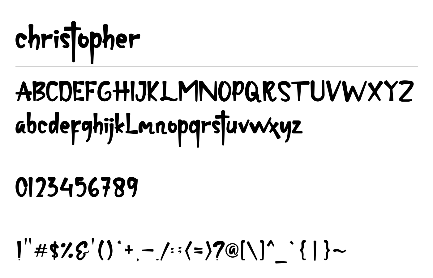 Christopher Font preview