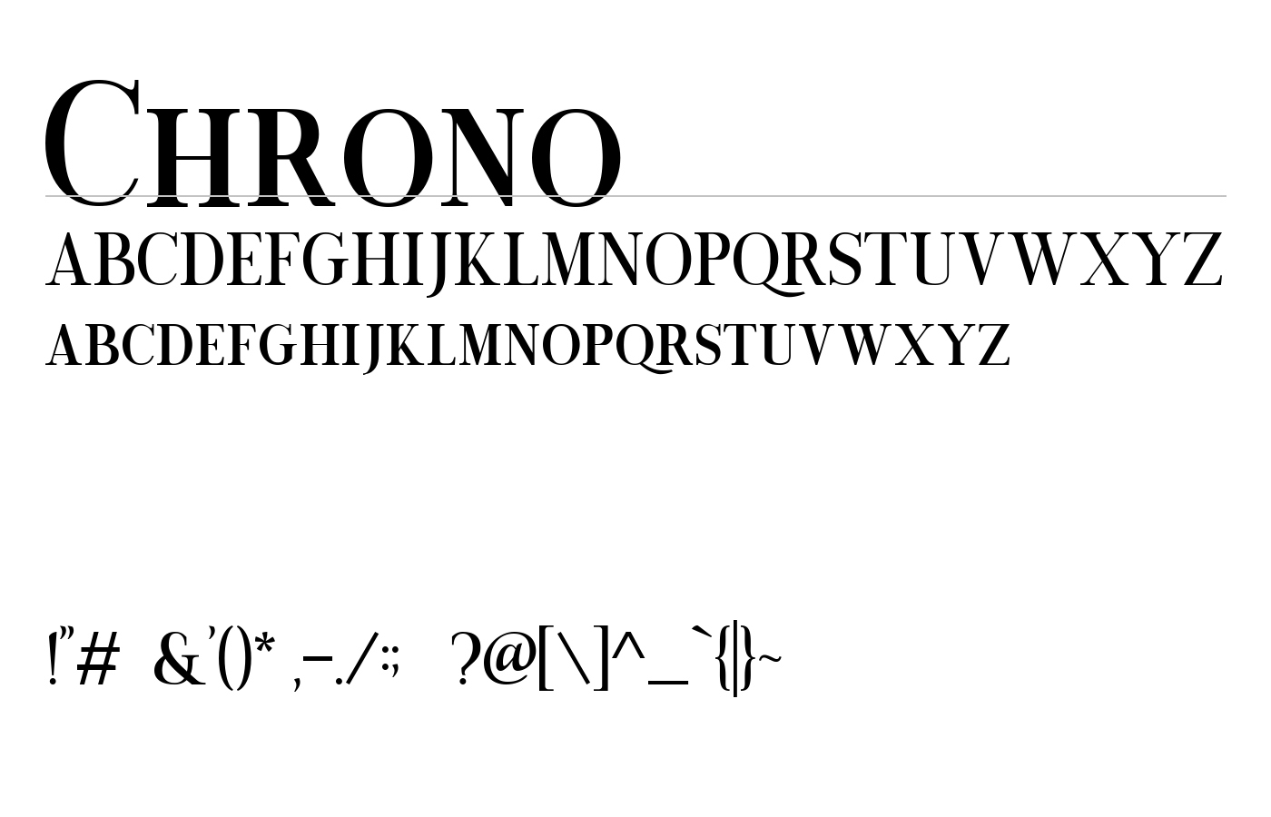 Chrono Sphere Font Duo preview