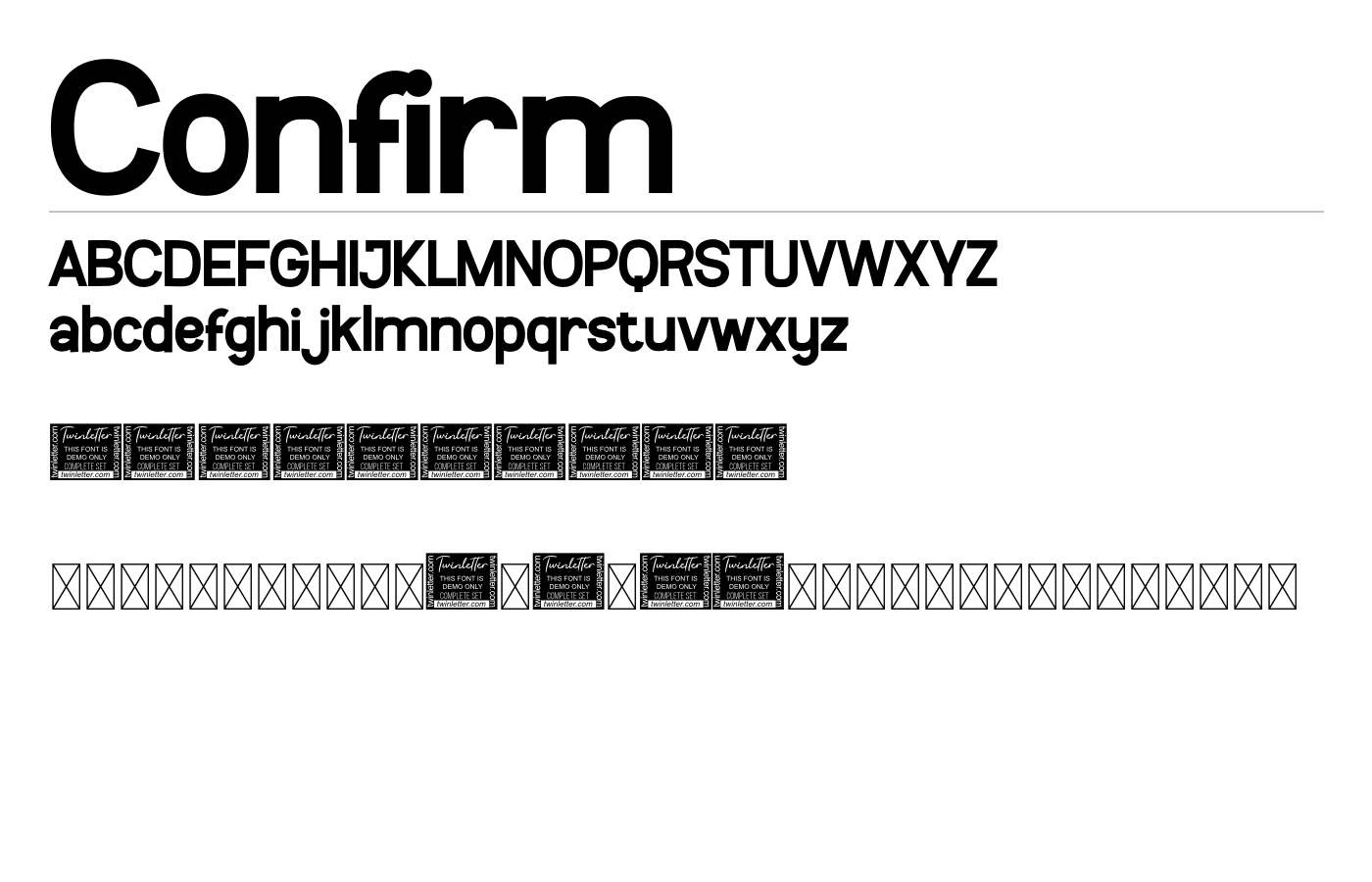 Confirm Font preview