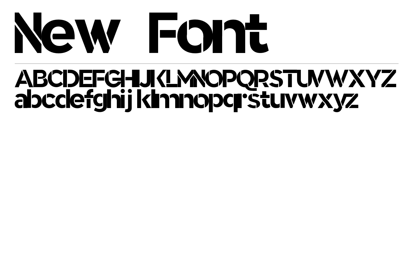 Crafto Stencil Typeface preview