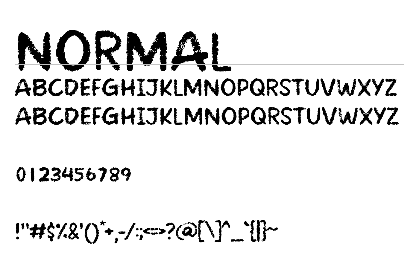 Creamy Chalk Font preview