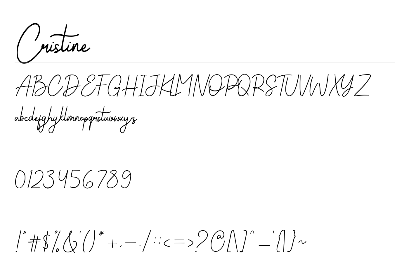 Cristine Font preview
