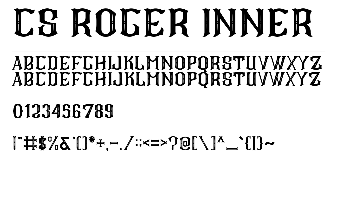 CS Roger Font preview