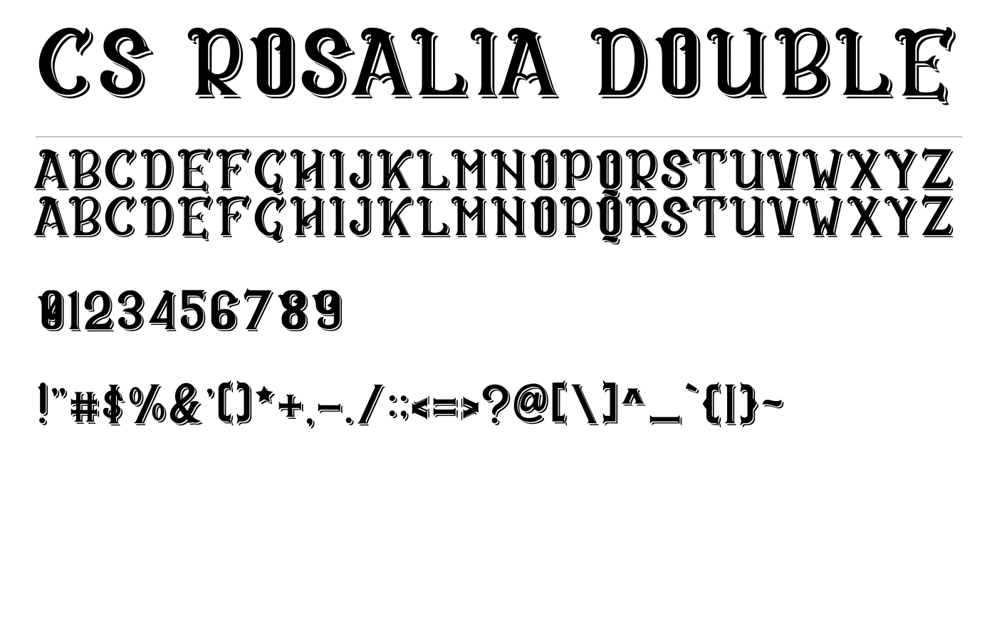 CS Rosalia Font preview