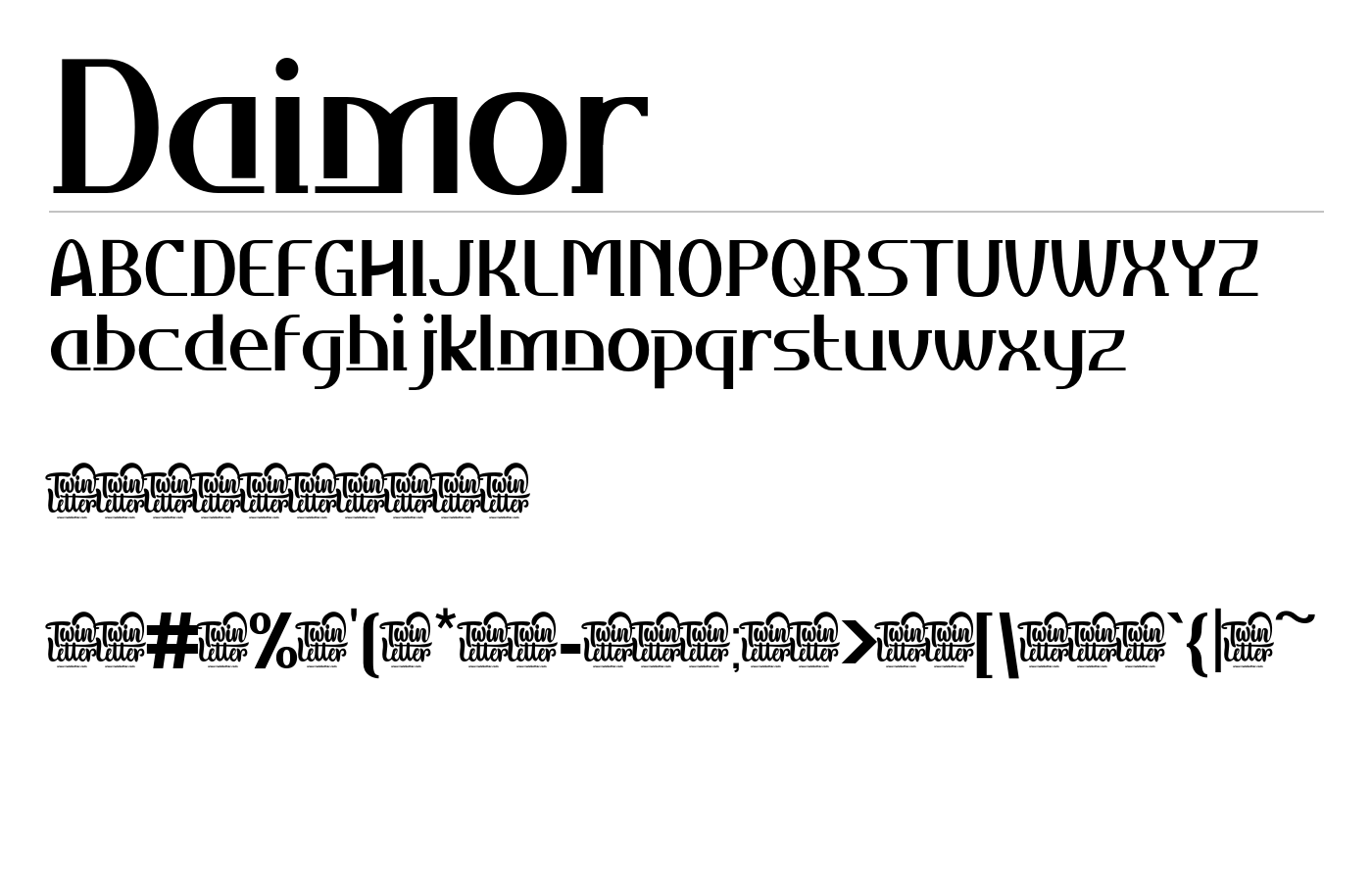 Daimor Font preview