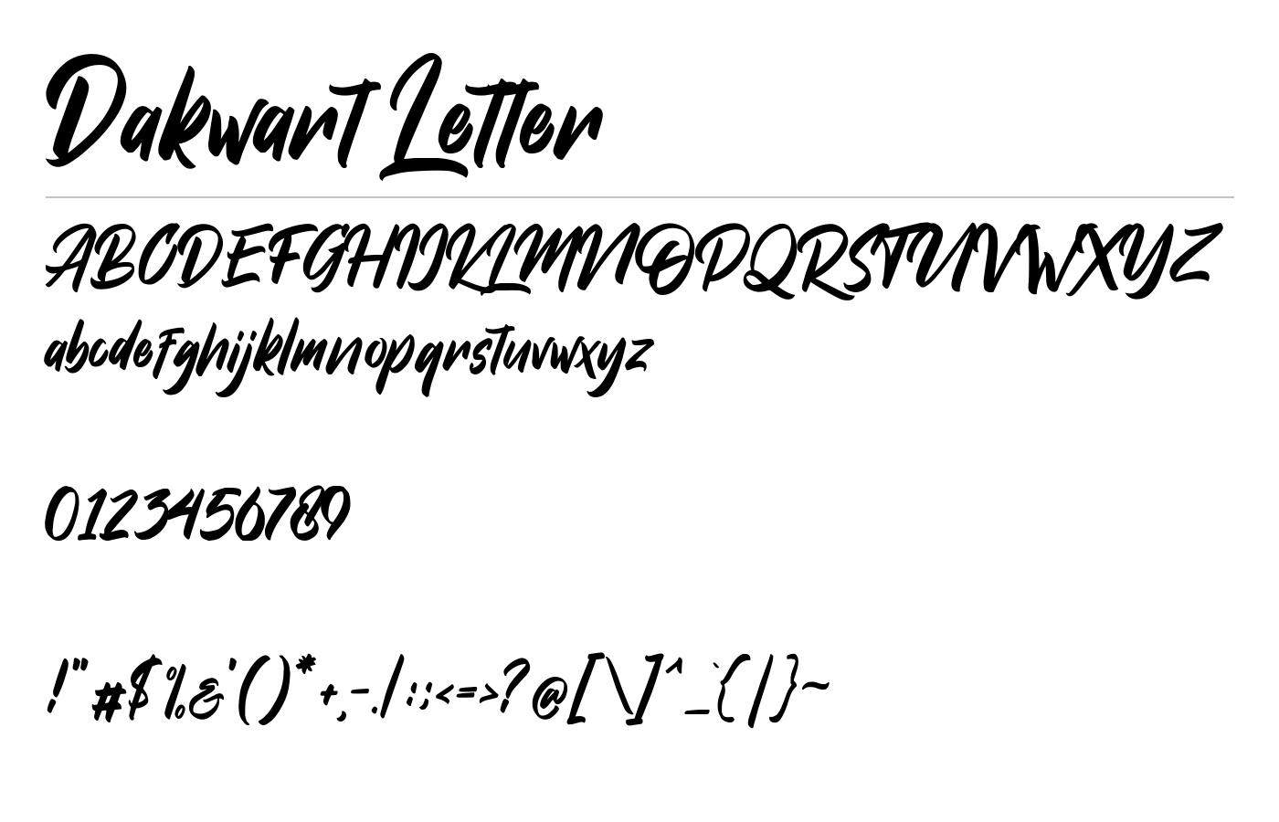 Dakwart Letter preview