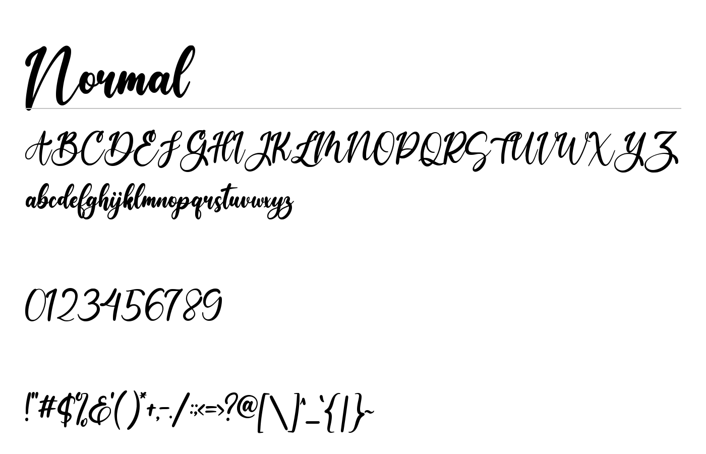Datelight Font preview