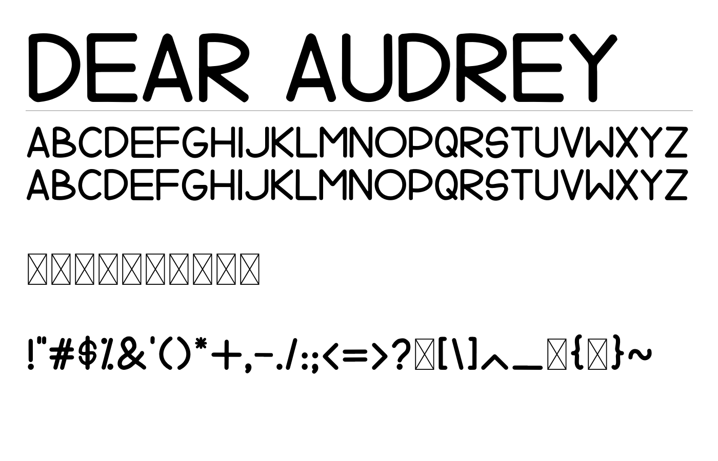 DearAudrey Font Duo preview