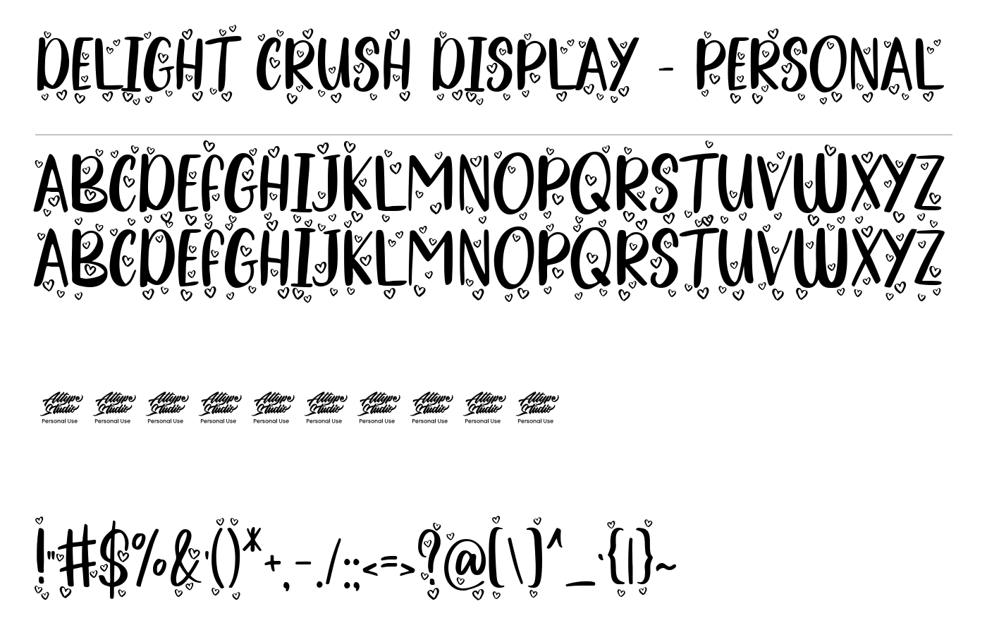 Delight Crush Font preview
