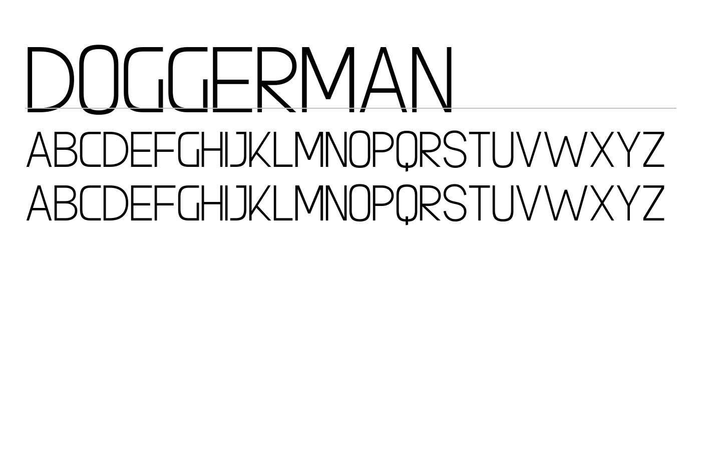 Doggerman Font preview
