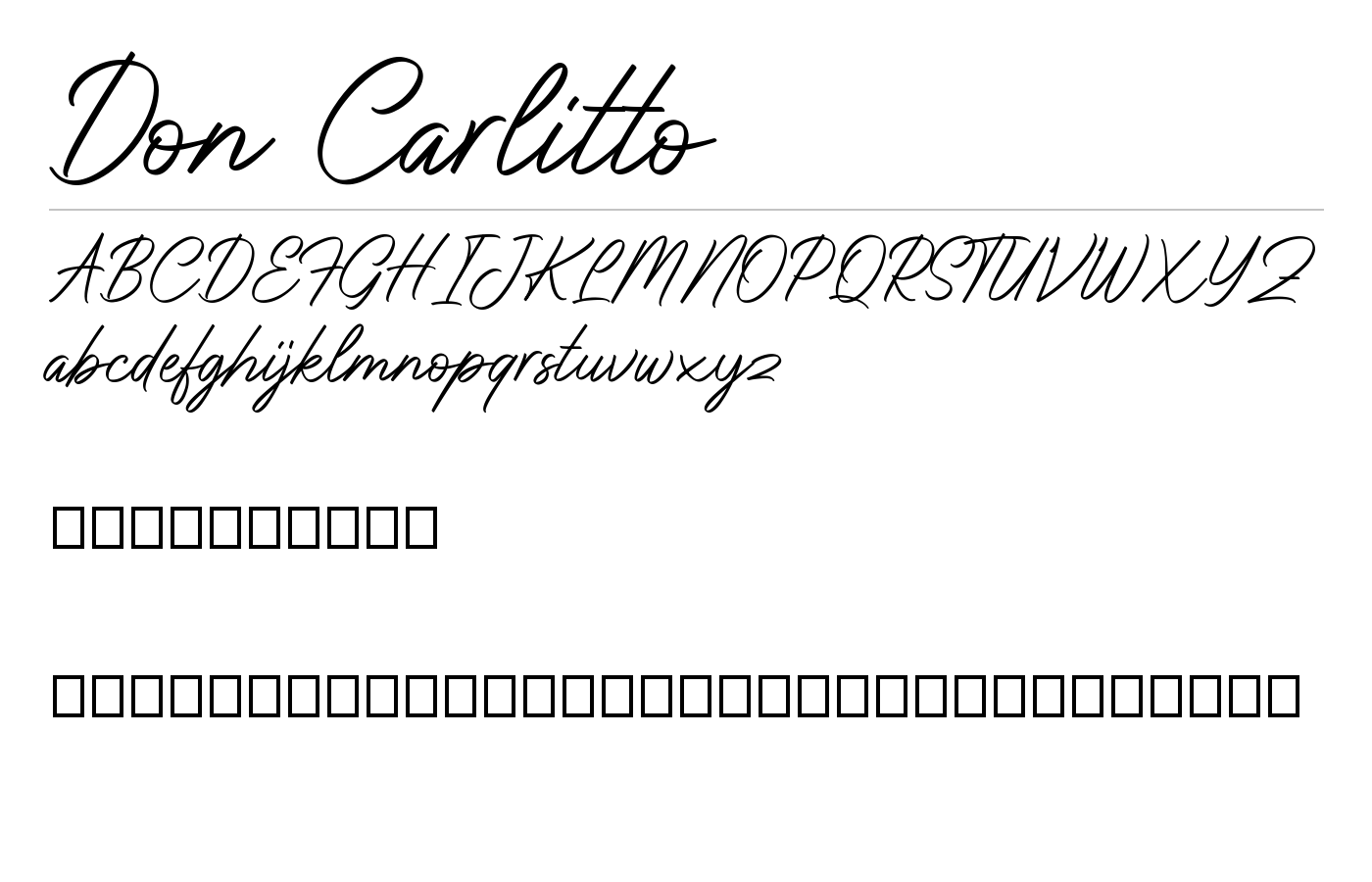 Don Carlitto Font preview