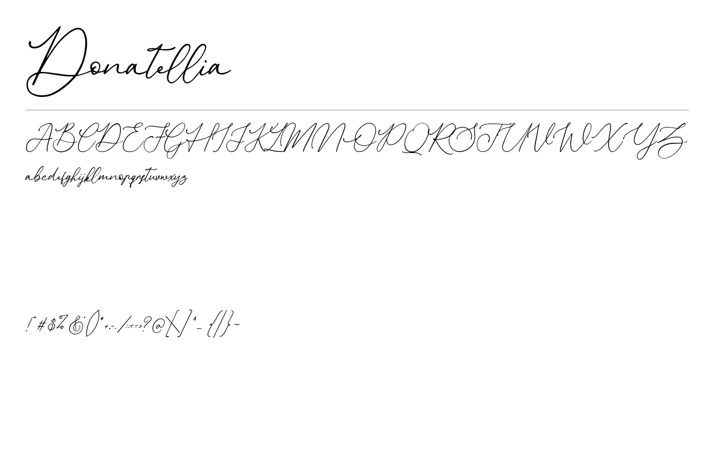 Donatellia Signature Script preview