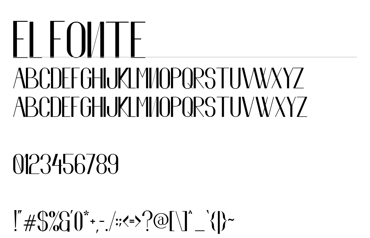 El Fonte Font preview