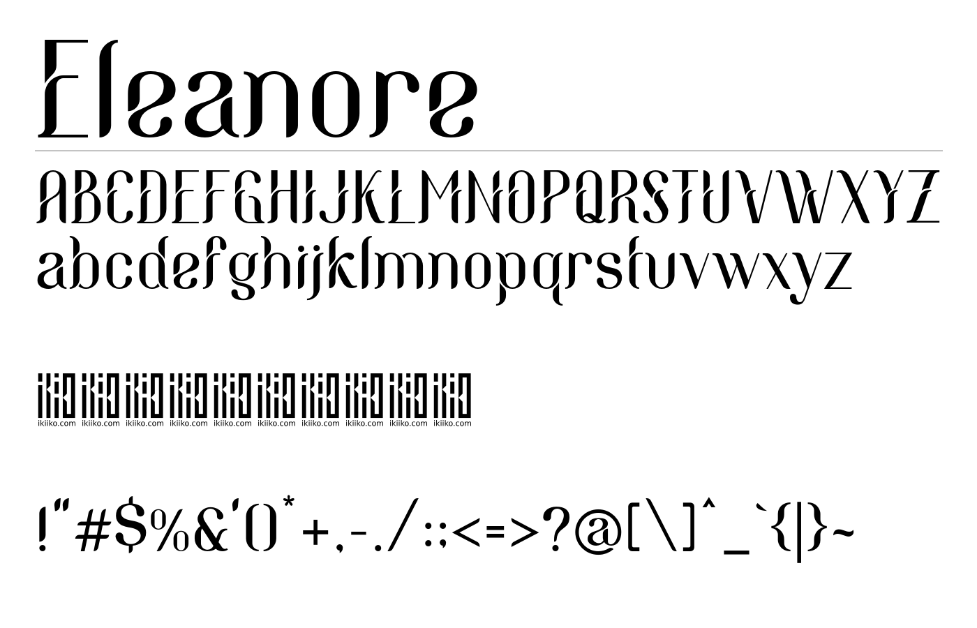 Eleanore Font preview