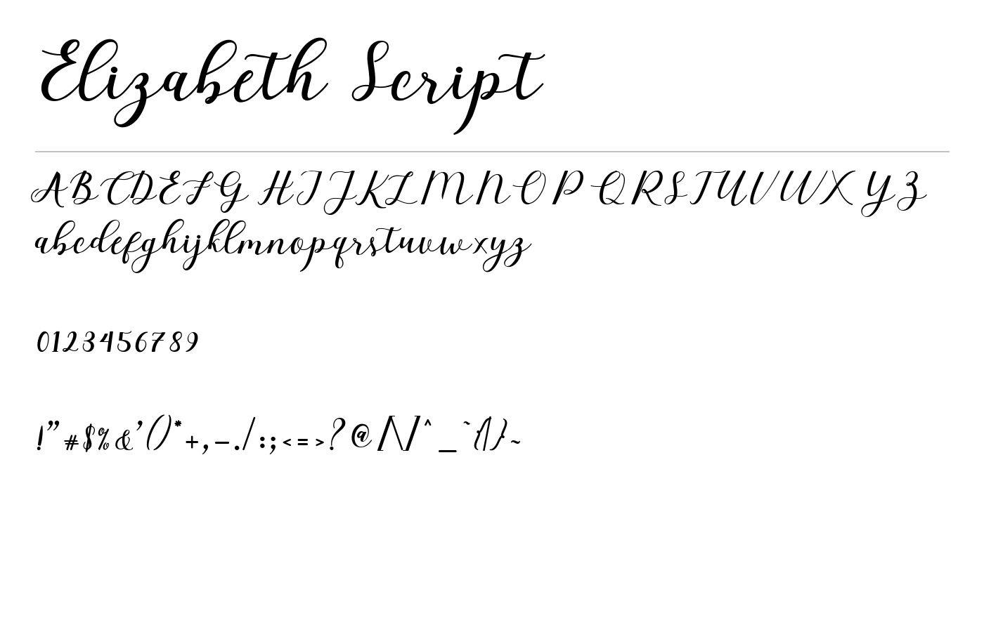 Elizabeth Font preview