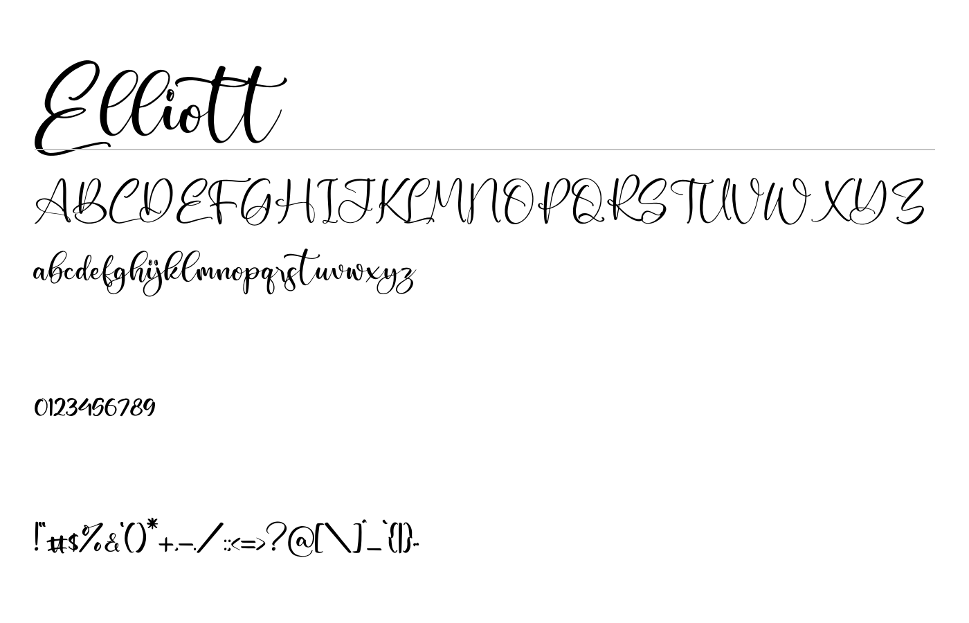 Elliott Font preview