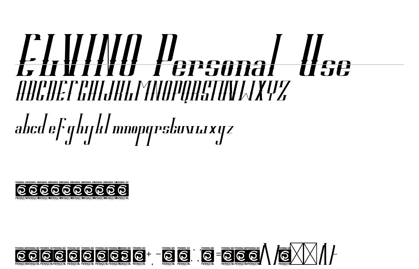 Elvino Font preview
