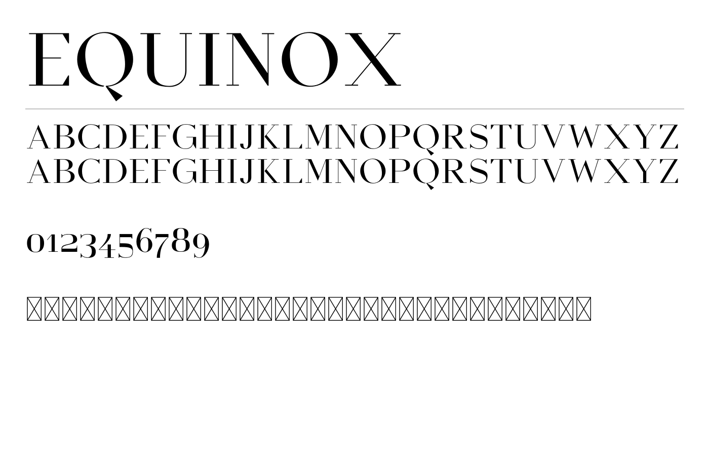 Equinox preview