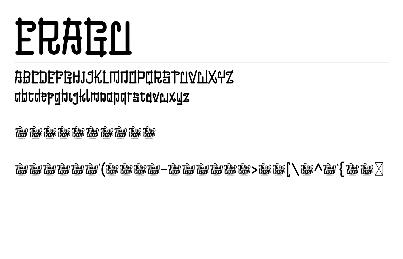 Eragu Font preview