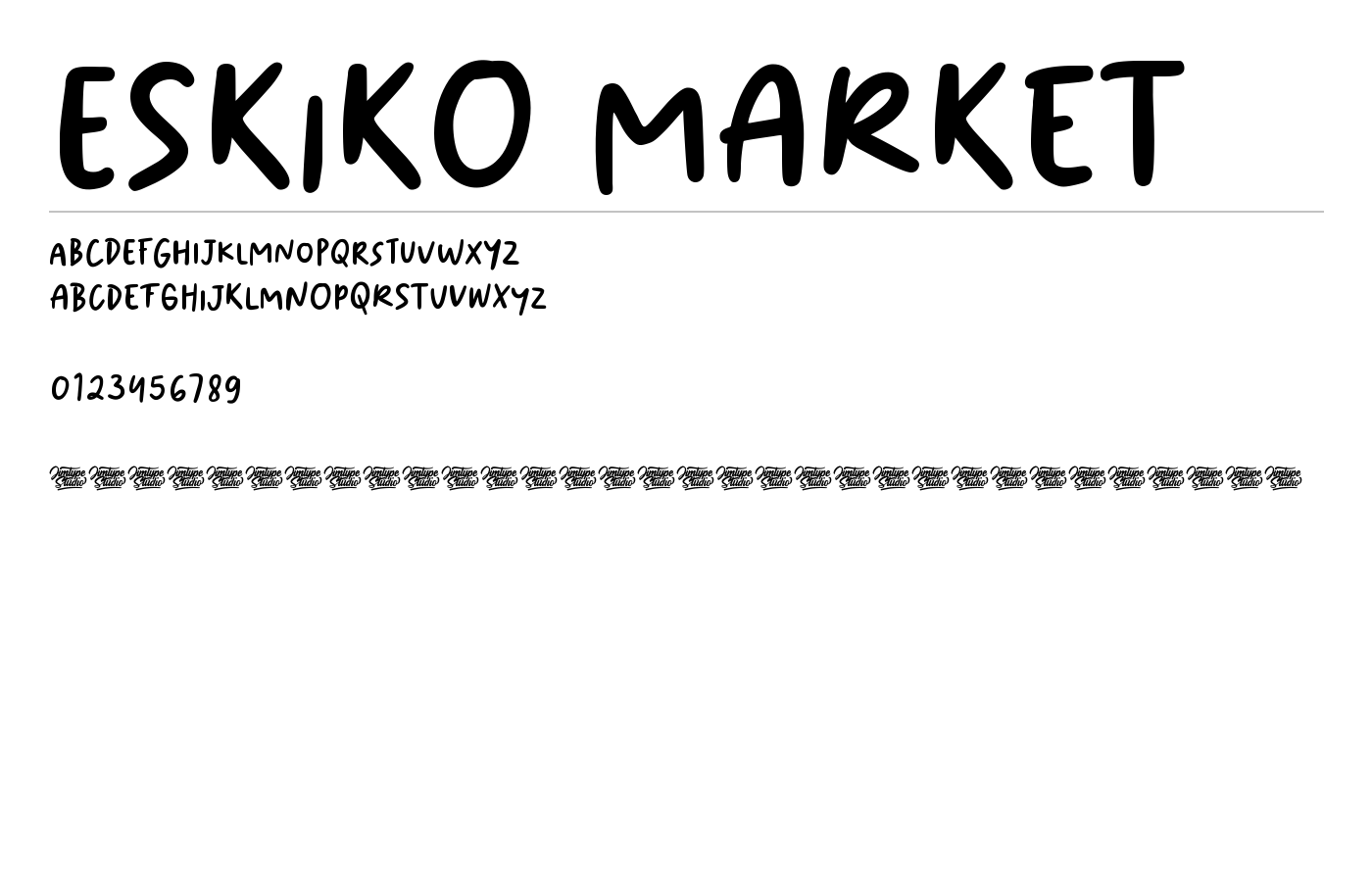 Eskiko Market Font preview